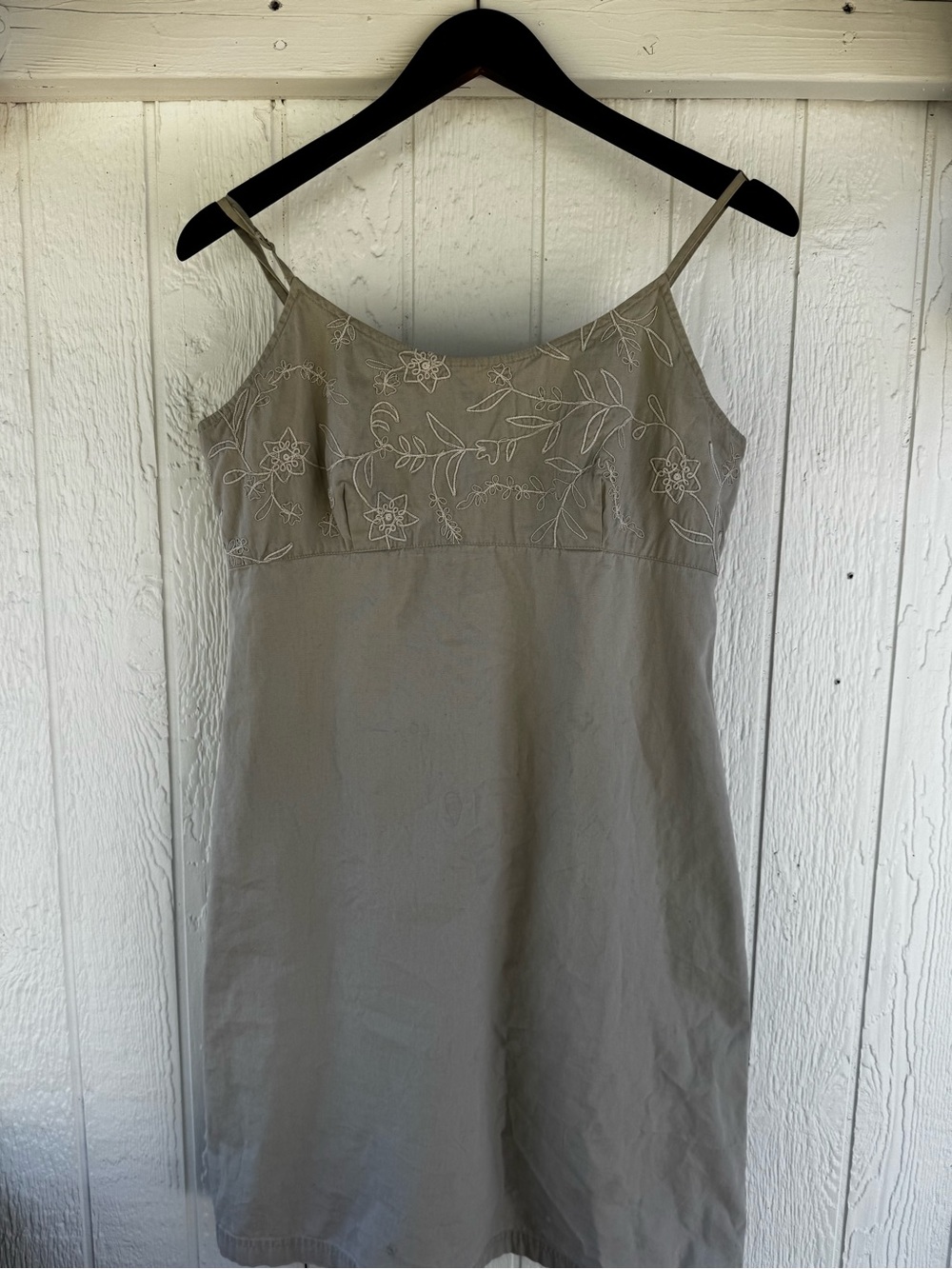 Y2K Mini Dress Cotton Embroidered